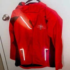 NWT Red Coca Cola rain jacket